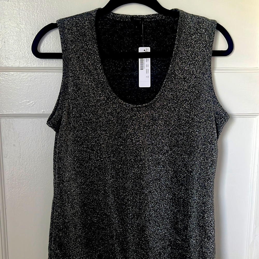 J. Crew Black & Silver Tank Top.